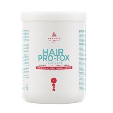 Kallos KJMN Hair Pro-Tox Maske mit Keratin, Kollagen und Hyaluronsaeure, 1000 ml