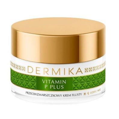 Dermika Vitamin P Plus Hypoallergene Tages- und Nachtcreme mit intensiver Fettpf