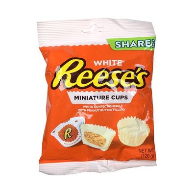 Reese's White Chocolate Miniature Cups Peanut Butter - Import 120 g