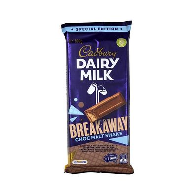 Cadbury Breakaway Choc Malt Shake - Import 180 g