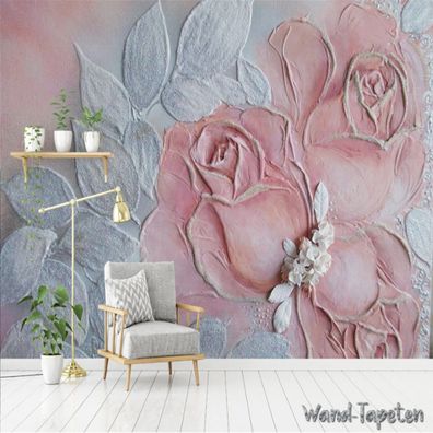 Vlies Fototapete Wandtapete Wandbilder 3D Dreidimensionales Rose 3671