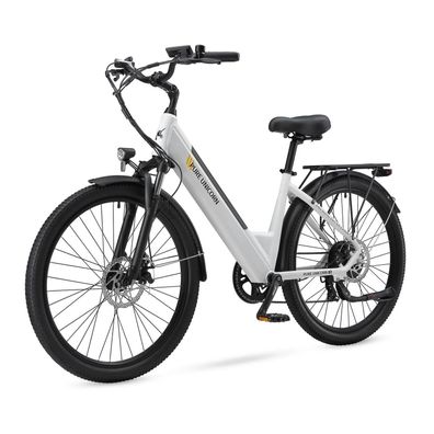 Elektrofahrräder Damenrahmen E-Bike 750W 48V 12.8Ah Akku Shimano 7-Gang
