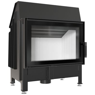 Kamineinsatz aus Stahl KRATKI ZIBI DECO 11 kW Ø 180