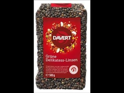 Davert 6x Grüne Delikatess-Linsen 500g 500g