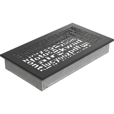 Lüftungsgitter ABC 17x30 schwarz