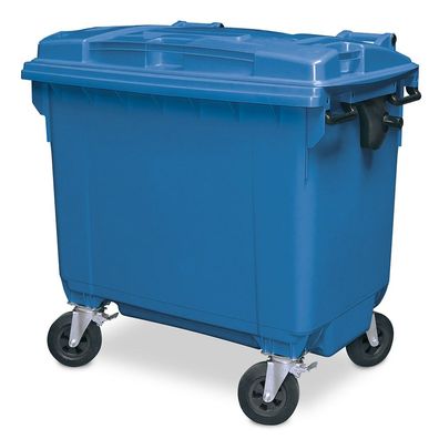 Müllcontainer, 660 Liter, nach EN 840-6, BxTxH 1265x775x1165 mm, PE-HD
