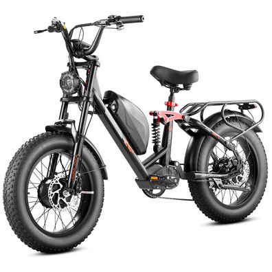 Tiefer Einstieg E-Mountainbike eAhora E-MTB Mit Regalen 48V 15Ah Akku Offroad E-Bike