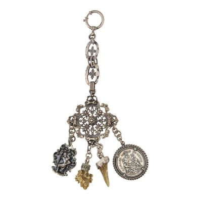 Trachten Charivari 835/000 Silber, geschwärzt, versch. Anhänger, Second Hand 25321506