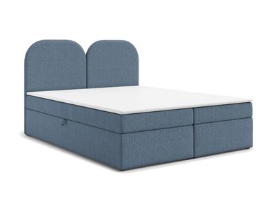 AX LIVING Migwell Boxspringbett 180x200 Rosa mit Bettkasten & hohem Kopfteil