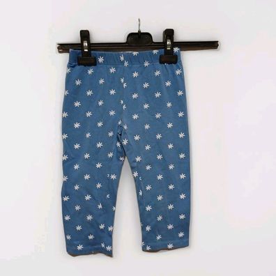 Y.F.K. Capri Leggings Gr. 128 Mädchen Hose elastischer Bund blau Sommer - B6