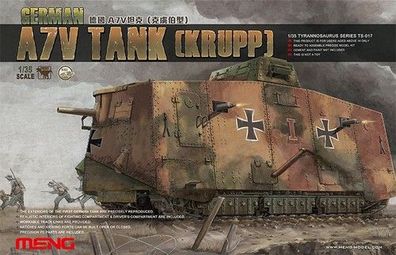 Meng German A7V Tank (Krupp) 5930059 in 1:35 Meng TS-017 Bausatz