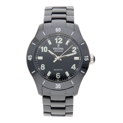 Festina Ceramic Uhr für Damen F20723/1 Schwarz, Quarz