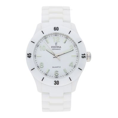 Festina Ceramic Uhr für Damen F20720/1 Quarz, Weiß