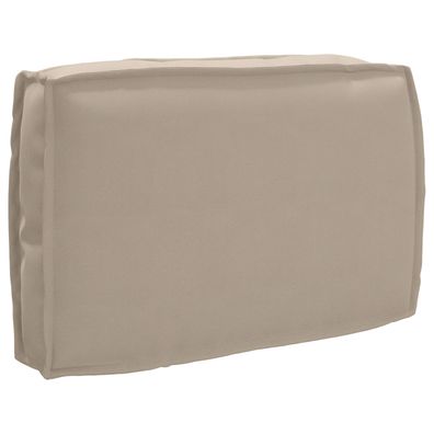 vidaXL 2-teiliges Palettenkissen-Set Taupe Oxford-Stoff
