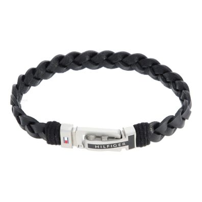 Tommy Hilfiger Herrenarmband 2790307 Leder, Edelstahl