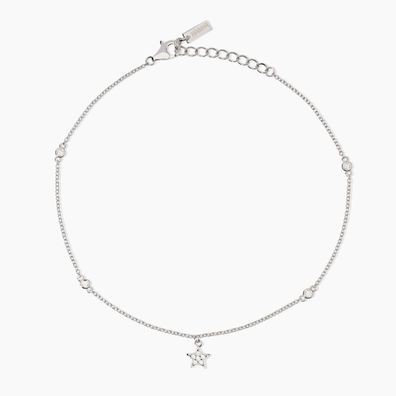 Mabina Damen Fußkette 925 Silber 534020 Zirkonia