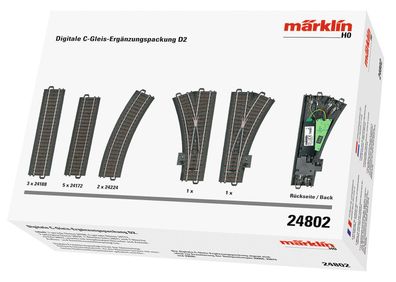 Maerklin 24802 C-Gleis Digital-Ergänzungspackung D2 Spur H0
