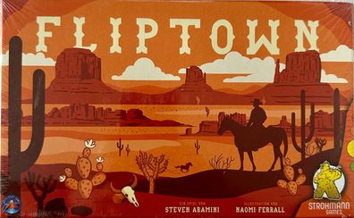 Fliptown & Erweiterung Strohmann Games Familienspiel Brettspiel Kennerspiel