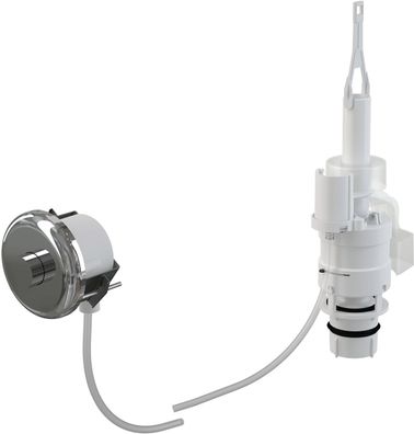 Alcadrain MPO11 Manuelle pneumatische Fernauslösung, Chrom-Glanz, für Wandeinbau