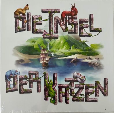 Die Insel der Katzen Skellig Games Brettspiel Familienspiel Legespiel Strategie