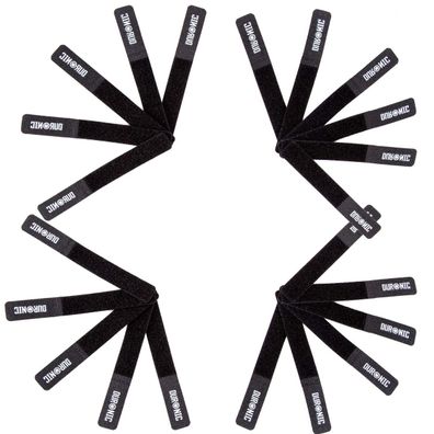Duronic 24 STRAPS Kabelbinder Klettband wiederverwendbar Kabelmanagement