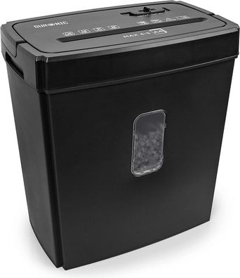 Duronic PS657 Aktenvernichter 5 Blatt Kreuzschnitt Schredder Büro Home