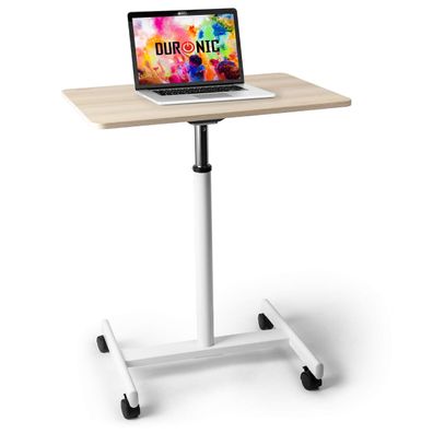 Duronic WPS67 höhenverstellbar Computertisch Laptoptisch 70x48cm mit Rollen