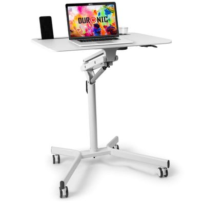 Duronic WPS57 höhenverstellbarer Computertisch Beistelltisch mit Rollen