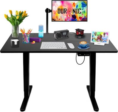 Duronic CD120 BK Höhenverstellbarer Schreibtisch Büro Schreibtisch Elektrisch