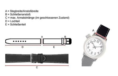 Eulit Rainbow Uhrenarmband Kalbsleder hellblau Krokoprägung flach