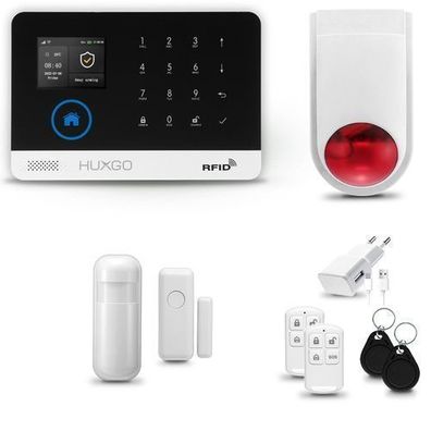 Alarm System mit Funk Alarmsirene HXA003 4G, 1x Bewegungssensor, Smart Home Security