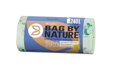 240L Biomüllsäcke für Biotonne: 15 Müllsäcke, Made in Germany, 100% kompostierbar