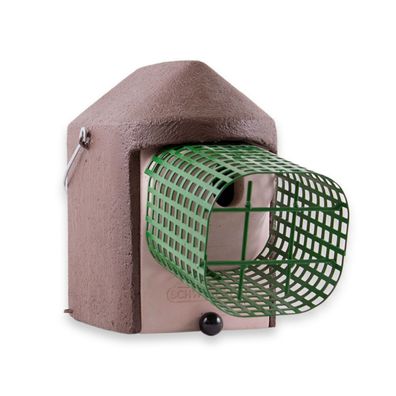 Naturschutzprodukt Nisthöhle 2GR-WBS braun Nisthilfe mit integriertem Waschbärschutz