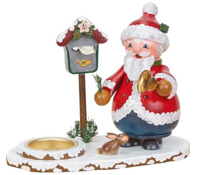 Hubrig Räuchermann Weihnachtsmann mit Teelicht