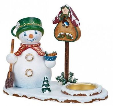 Hubrig Räuchermann Schneemann mit Teelicht