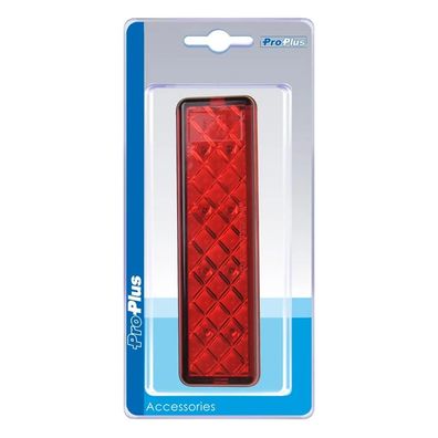 Rückleuchte 12/24V 2 Funktionen 135x38mm LED mit Halter im Blister