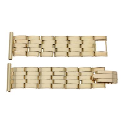 Uhrband Flexibel 585/000 Gelbgold, Bandanstoß 15 - 20 mm, getragen 25322805