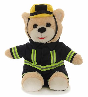Bär Feuerwehrmann aus Plüsch 16x17x27cm euro souvenirs