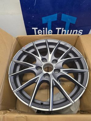 1 X MSW 25 Matt Titanium Full Polished Alufelge * NEU*