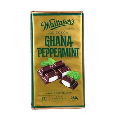 Whittaker's Ghana Peppermint Dark Chocolate [MHD: 04.06.2025] 250 g