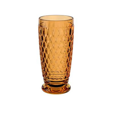 Villeroy & Boch Vorteilset 4 Stück Boston Saffron Longdrink Kristallglas gelb