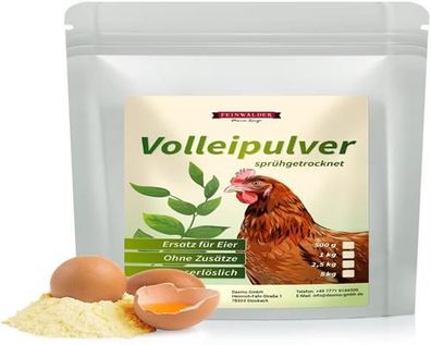 Feinwälder&reg; Volleipulver / 1 kg Eipulver aus Hühnereiern/Eiersatz für Backen
