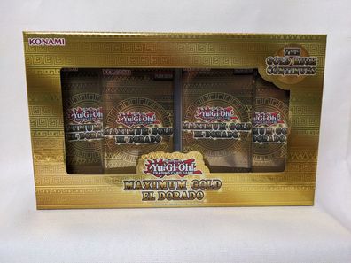 Yu-Gi-Oh | Maximum Gold El Dorado Box | englisch | Neu & OVP | enthält 4 Booster
