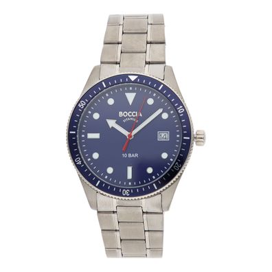 Boccia Uhr für Herren 3664-04 Titan, Blau, Quarz