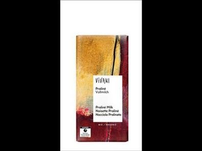 Vivani 3x Praliné Vollmilch Schokolade 100g