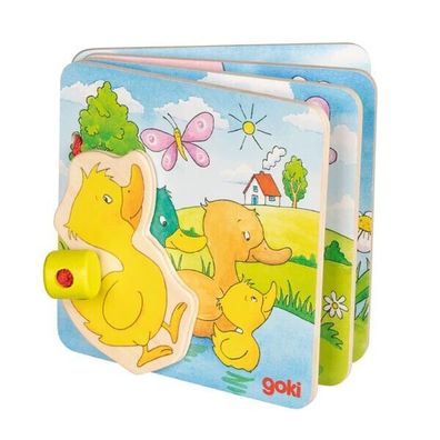 goki Holz- Bilderbuch Die kleine Ente 58721 Buch Kinderbuch Geschichte NEU