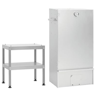 Räucherofen | Räucherschrank | BBQ | Räuchertonne | inkl. Tisch & Zubehör