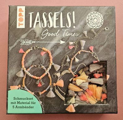 TOPP Tassels ! Good Times - Schmuckset mit Material für 5 Armbänder Selbermachen