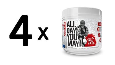 4 x 5% Nutrition - Rich Piana All Day You May (30 serv) Mango Pineapple