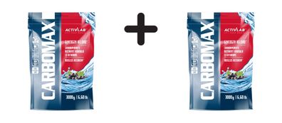 2 x Activlab CarboMax Energy Power Dynamic (3000g) Black Currant